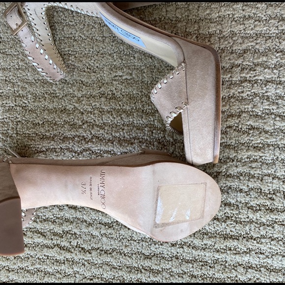 NWT Jimmy Choo Holly Suede Whipstitched Sandal - Picture 6 of 9